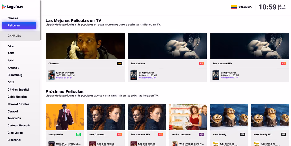 Captura del proyecto LaGuía.tv
